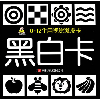 0-12个月视觉激发卡：黑白卡 [0-2岁] pdf epub mobi 电子书 下载