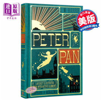 【中商原版】小飛俠 彼得潘 手工立體書 Peter Pan 典藏版 英文原版 兒童冒險故事 精裝