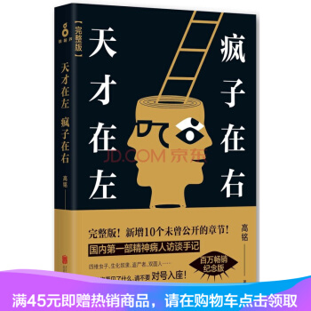 现货 天才在左 疯子在右:完整版 高铭著 国内部精神病人访谈手记