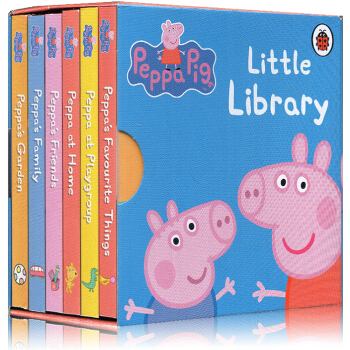 Peppa Pig Little Library 英文原版繪本 小豬佩奇 6冊紙闆手掌書 pdf epub mobi 電子書 下載