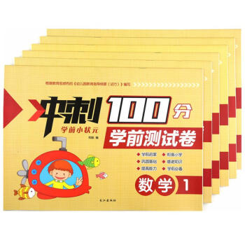 冲刺100分学前小状元 学前测试卷 幼儿园大班学前班试卷 幼小衔接测试卷6册寒暑假作业