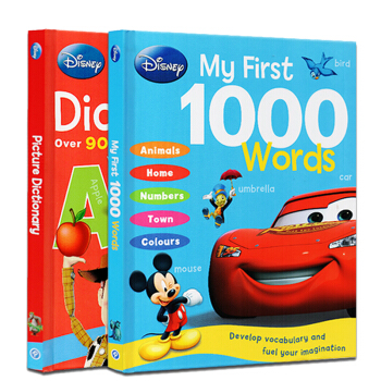 英文原版绘本 Disney My First 1000 Words 儿童英语图解词典2册 pdf epub mobi 电子书 下载