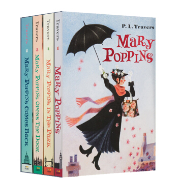 英文原版 Mary Poppins 4册 随风而来的玛丽阿姨 儿童文学章节书 pdf epub mobi 电子书 下载