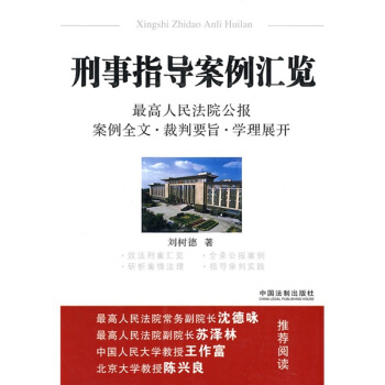 刑事指導案例匯覽 pdf epub mobi 電子書 下載