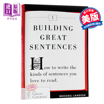 預售【中商原版】如何造句 英文原版 Building Great Sentences 寫作學習指南
