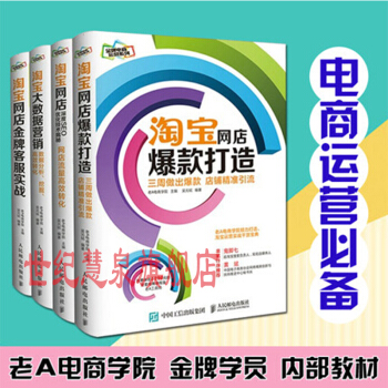 老A電商學院套裝全4冊 淘寶網店爆款打造+大數據營銷+SEO優化+金牌客服實戰 電商運營 pdf epub mobi 電子書 下載