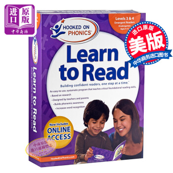 自然拼讀 迷上語音係列學與讀幼兒園全集Hooked on Phonics Levels 3&4帶光盤 pdf epub mobi 電子書 下載