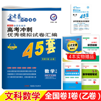 天星教育 金考捲45套 2019高考衝刺模擬試捲匯編 文科數學 全國捲乙捲I捲