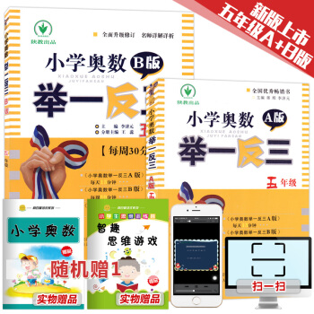 小学奥数举一反三 五年级A+B版（套装2册） pdf epub mobi 电子书 下载