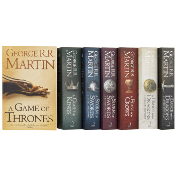 英文原版 A Song of Ice and Fire 冰與火之歌1-7全集7本套裝
