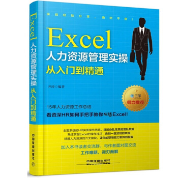 正版現貨 齊濤著 Excel人力資源管理實操從入門到精通 Excel操作入門書籍 三茅 pdf epub mobi 電子書 下載