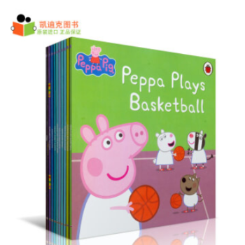粉红猪小妹 Peppa Pig 绿色袋装10册英文原版绘本平装佩佩猪3-10岁# pdf epub mobi 电子书 下载