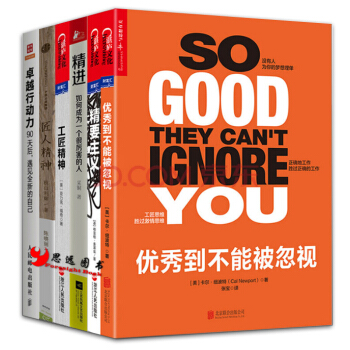 自我完善係列【套裝6冊】優秀到不能被忽視+卓越行動力+匠人精神+精要主義