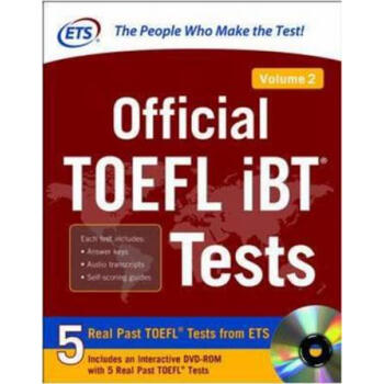 托福官方指南2 英文原版 Official Toefl iBT Tests Volume2 pdf epub mobi 电子书 下载