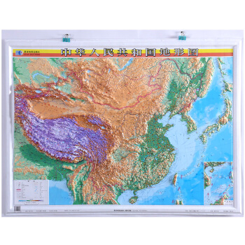 2018新 中國地形(1:600萬) 1.1米*0.8米 三維凹凸 立體地圖 L389 pdf epub mobi 電子書 下載