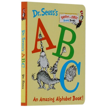 英文原版绘本 Dr. Seuss's ABC 苏斯博士 儿童学习字母纸板书 廖彩杏 pdf epub mobi 电子书 下载