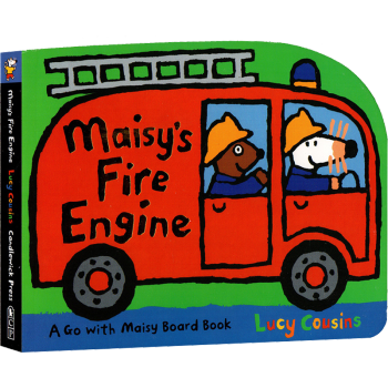 英文原版绘本 Maisy is Fire Engine 小鼠波波 交通工具 消防车造型纸板书 pdf epub mobi 电子书 下载