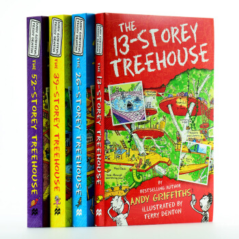 【中商原版】小屁孩树屋历险记4册 13-52层故事 英文原版儿童读物 英文版 英文原版书 pdf epub mobi 电子书 下载