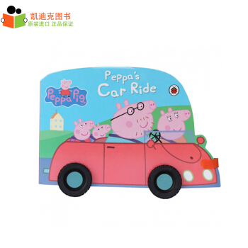 粉红猪小妹 纸板车轮玩具书 Peppa Pig Peppa's Car Ride 英文原版绘本纸板# pdf epub mobi 电子书 下载