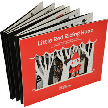Little Red Riding Hood 小红帽 剪影超长横幅投影拉拉书 英文原版绘本 pdf epub mobi 电子书 下载