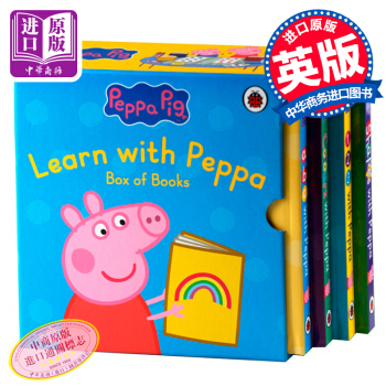 【中商原版】粉红猪小妹 小猪佩奇纸板书4册盒装 英文原版 Peppa Pig ABC/123数字字母 pdf epub mobi 电子书 下载