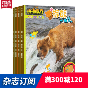 动物世界杂志预订杂志铺 2018年7月起订阅 1年共12期 7-15岁中小学生 少儿阅读每月快递