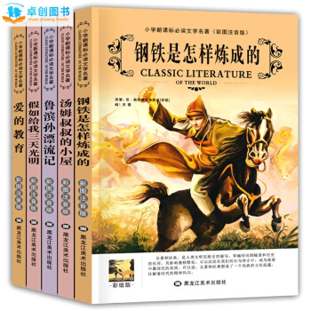 愛的教育 鋼鐵是怎樣煉成的 魯濱孫漂流記假如給我三天光明名著全5冊 小學生新課標必讀課外書 pdf epub mobi 電子書 下載