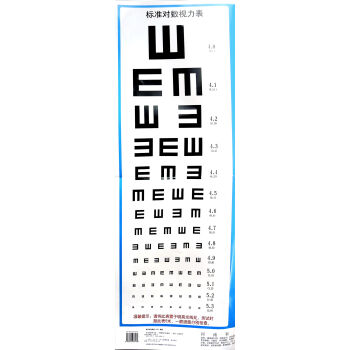 標準對數視力錶 pdf epub mobi 電子書 下載