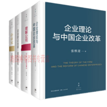 張維迎“企業理論四書”係列【共4冊】企業傢+理解公司+企業理論與中國企業改革+企業的企業傢 pdf epub mobi 電子書 下載
