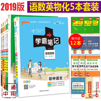 學霸筆記初中語文數學英語物理化學5本套裝 初一初二初三通用 2019全彩版 pdf epub mobi 電子書 下載