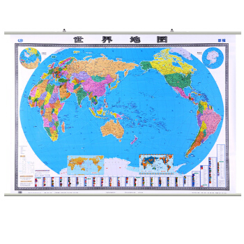 【劃區包郵】升級版世界地圖掛圖 2018修訂印刷1.5米x1.1亞膜防水不反光精品地圖 pdf epub mobi 電子書 下載