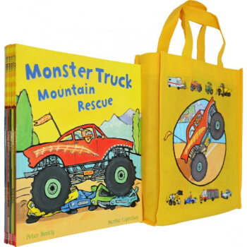 英文原版 Busy Wheels 8冊繪本 交通工具主題 低幼繪本贈手提袋 pdf epub mobi 電子書 下載