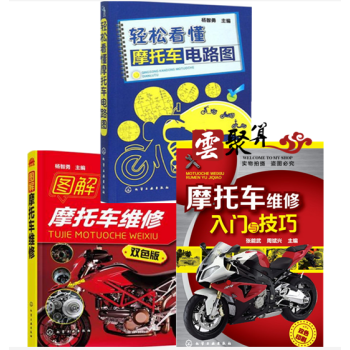摩托車修理技術書籍全套 輕鬆看懂摩托車電路圖+圖解摩托車維修+摩托車維修入門與技巧 摩托車 pdf epub mobi 電子書 下載