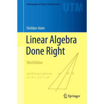 Linear Algebra Done Right pdf epub mobi 电子书 下载