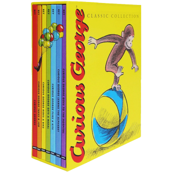 英文原版 Curious George 好奇的乔治猴7册礼盒装 汪培珽第三阶段 廖彩杏书单推荐绘本 pdf epub mobi 电子书 下载