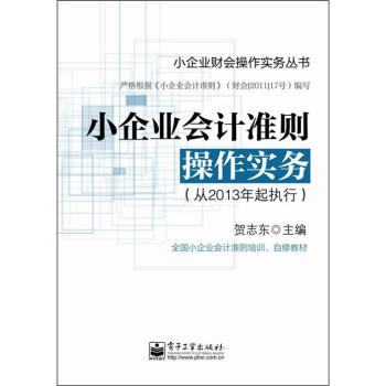 小企業財會操作實務叢書:小企業會計準則操作實務(從2013年起執行)