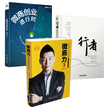 郭俊峰作品（全3册）微商力3：跨越微商的误区+行者：微商创业者的修炼笔记+微商创业进行时 pdf epub mobi 电子书 下载
