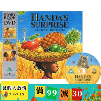 英文原版绘本 Handa's Surprise 汉娜的惊喜(书+DVD) 廖彩杏英文书单 pdf epub mobi 电子书 下载