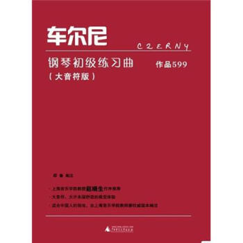 车尔尼钢琴初级练习曲·作品599（大音符版） pdf epub mobi 电子书 下载