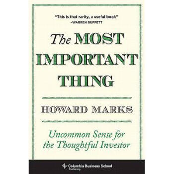 The Most Important Thing: Uncommon Sense f... pdf epub mobi 电子书 下载