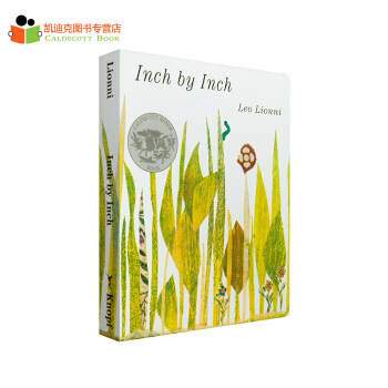 凱迪剋大奬 Inch by Inch 李歐李奧尼一寸蟲英文原版繪本 紙闆#