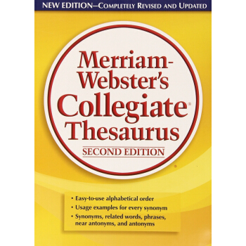 【中商原版】[英文原版]Merriam-Webster's Collegiate Thesaurus pdf epub mobi 电子书 下载