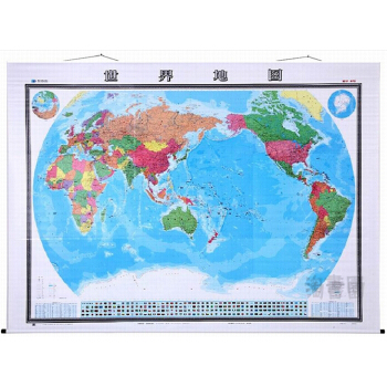 2017世界地图挂图 2.3米*1.7米 双面覆膜办公室世界地图 领导满意的精品地图 pdf epub mobi 电子书 下载