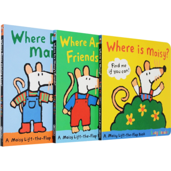 英文原版繪本 Where Is Maisy 小鼠波波兒童紙闆翻翻書 機關書 3冊閤售 pdf epub mobi 電子書 下載