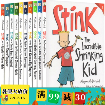 英文原版 Stink系列 全10册 Judy Moody 小朱迪姐弟篇 桥梁章节小说