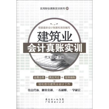 实用财会真账实训系列（10）：建筑业会计真账实训 pdf epub mobi 电子书 下载