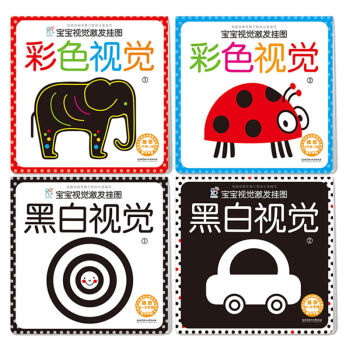 海润阳光 宝宝视觉激发挂图（套装共4册）黑白挂图、彩色挂图 [3-6岁] pdf epub mobi 电子书 下载