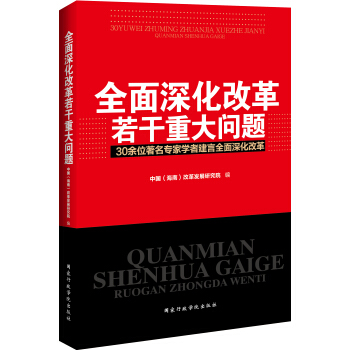 全面深化改革若干重大问题 pdf epub mobi 电子书 下载