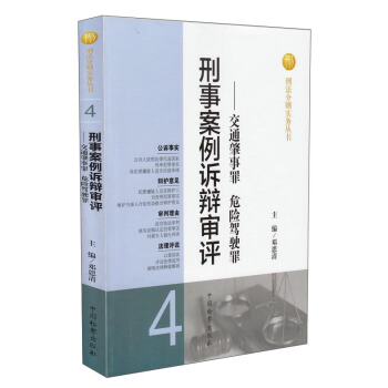 刑法分则实务丛书·刑事案例诉辩审评：交通肇事罪危险驾驶罪 pdf epub mobi 电子书 下载