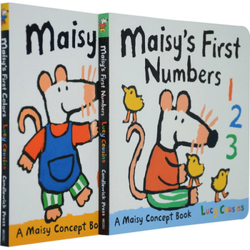 Maisy's First Numbers Colors 小鼠波波蒙认识纸板童书 英文原版绘本